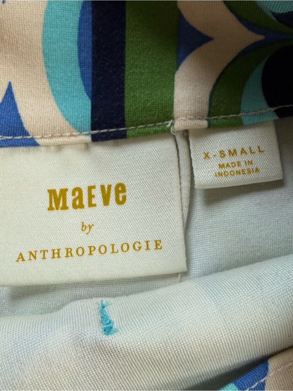 Anthropologie Retro Mini Skirt. Crisp colors. Don’t miss those front pockets! - Picture 4 of 4